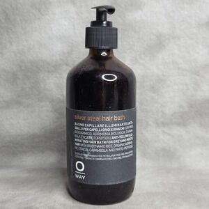 OWAY Silver Steel Hair Bath Shampoo 8 oz for Gray & White Hair